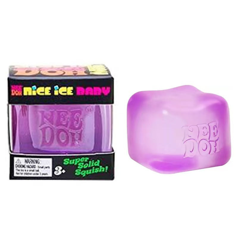 Needoh Stress Relief Squishy Cube Sensory Toy Multiple Varients