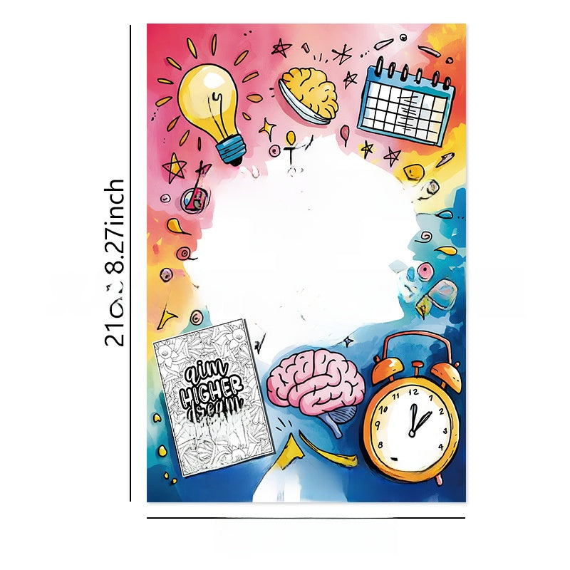 ADHD Children's Focus Handbook 3 in 1 To-Do List, Coloring Book, Inspirational Content