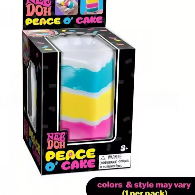 Needoh Stress Relief Squishy Cube Sensory Toy Multiple Varients