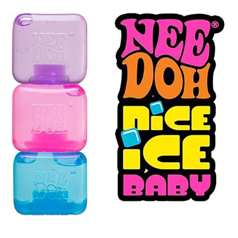 Needoh Stress Relief Squishy Cube Sensory Toy Multiple Varients